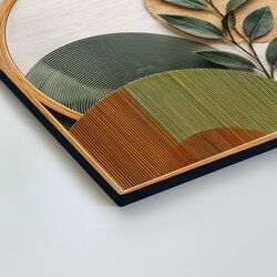 Minimalistická dekorácia s listami - Línie života