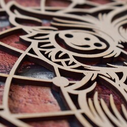 Dřevěný lapač snů - Sova | Buková překližka