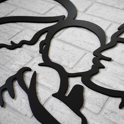 Wooden Wall Art - Family | Black