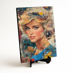 Drevený obraz - Princezná Diana