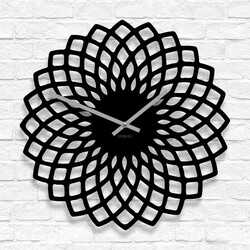 Drevené hodiny na stenu do kuchyne - Floris | Čierna