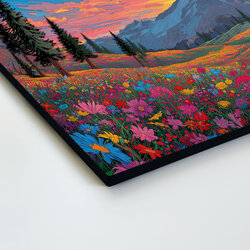 Wooden picture - Illustration of the landscape