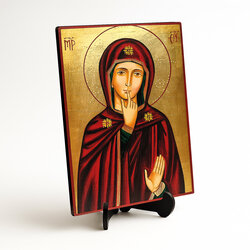 Drevený obraz - Panna Mária Matka Ticha