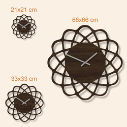 Kuchynské hodiny z dreva - Spin