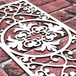 3D falpanel a nappaliba - Rusztik | Fehér