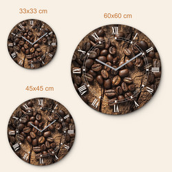Retro hodiny do kuchyne - Coffee