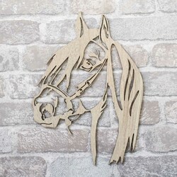 Wooden Wall Art - Horse | Oak Sonoma