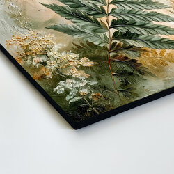 Green wall painting - Ferns