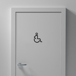 Drevený piktogram - Invalid | Čierna