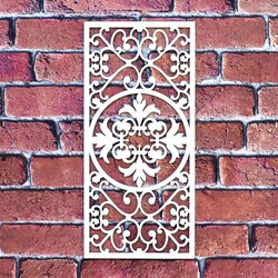 3D falpanel a nappaliba - Rusztik | Fehér