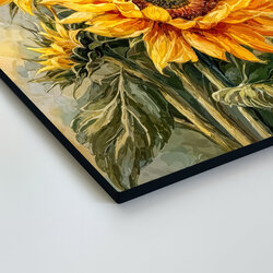 Tablou colorat - Floarea-soarelui înflorită
