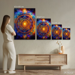 Wooden picture - Angelic mandala