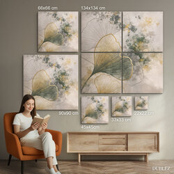 Drevený obraz - Ginkgo Elegance