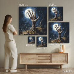 Dark Wooden Wall Art - Zombie