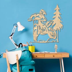 Gift for Biker - Moto Wall Art | Maple