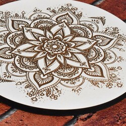 Fábol készült falidísz - Nap mandala | Kör