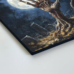 Dark Wooden Wall Art - Zombie