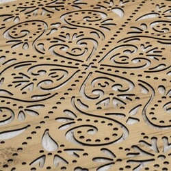 Štvorcový obraz - Srdce mandaly  | Dub zlatý