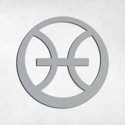 Znamenie zverokruhu na stenu - Ryby | Strieborná