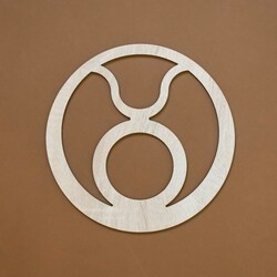 Drevený dekor - Znamenie zverokruhu Býk | Dub Sonoma