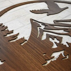 Wall Art - Mountains | Walnut