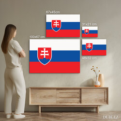 Wooden image of the national flag - Slovak Republic