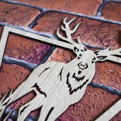 Modern Wall Art - Deer | Oak Sonoma