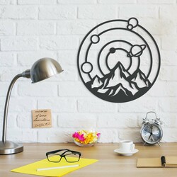 Wooden Wall Sticker - Space | Anthracite Gray