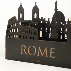 Drevený stojan na perá - Rím | Čierna