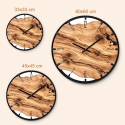 Wall clock - Woody | 60x60 cm
