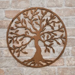 Wall Art Tree of Life - Yesod | Tobacco Oak
