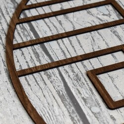 Abstraktný obraz kvetov - Geometrická ruža | Orech