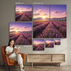 Nappali szobába való kép - Levendula horizont | 134x134 cm