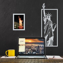 Nástenný obraz - Socha slobody | Strieborná