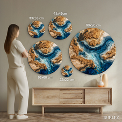 Imitation of an epoxy painting - Touch of the Ocean