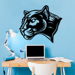 Vyřezávaný obraz pantera | Černá