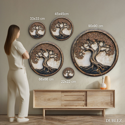 Wooden Wall Art Tree of Life - Dynasty