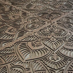 Nadrozměrná mandala na zeď | Dub tabákový