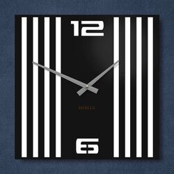 3D hodiny na stenu - Urban Lines | Biela