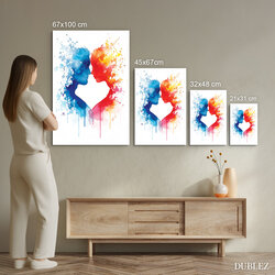 Imitace akvarelového obrazu - Vášeň v barvách