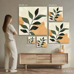 Modern wall art - Leaves on a branch