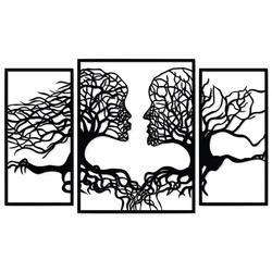 3-piece Wall Art - Entity of Trees | Black