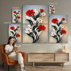 Obraz kvetov - Dotyk vintage štýlu