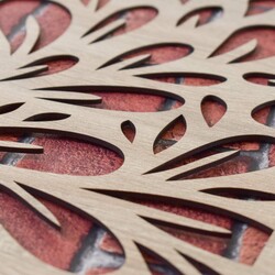 Kitchen Panel on the Wall - Oasis of Flowers | Oak Sonoma