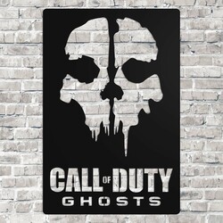  Drevený 3D obraz - Call of Duty: Ghosts | Čierna