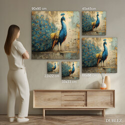 Obraz páva na stěnu - Luxusní barevná dekorace