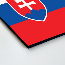 Wooden image of the national flag - Slovak Republic