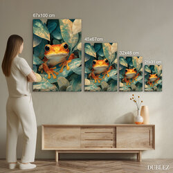 Hravý obraz pre deti - Žabka v džungli