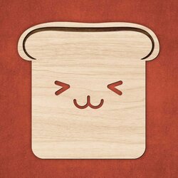 Drevená podložka pod pohár - Sendvič