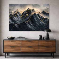Luxury painting - Mountains of gold